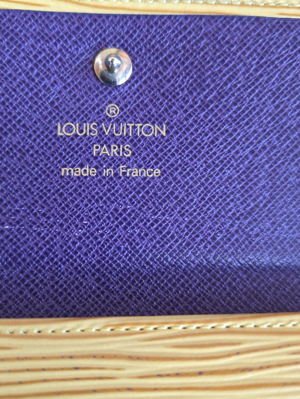 Louis Vuitton Yellow Epi Leather Fold Wallet - Picture 2 of 7